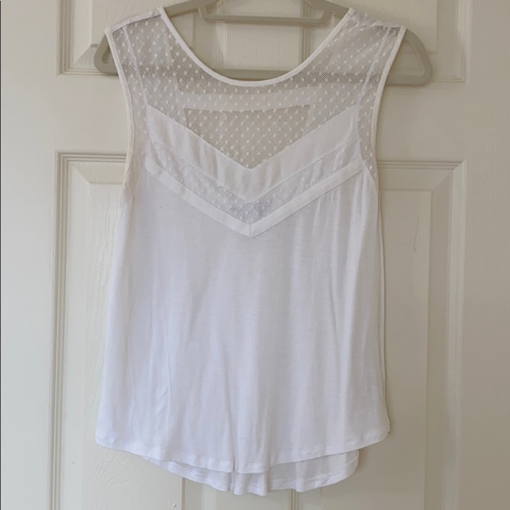 American Eagle white tanktop blouse